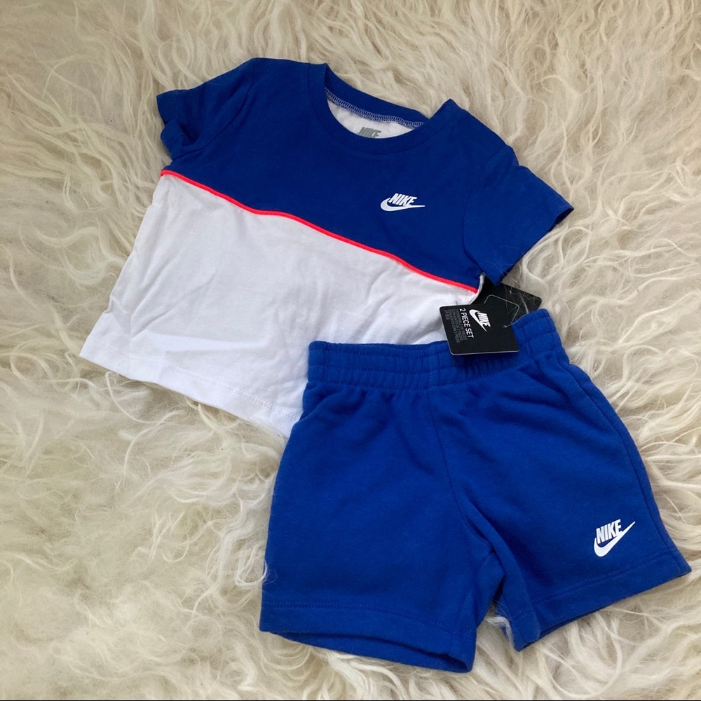 Nike cute baby boy blue shorts set 6238